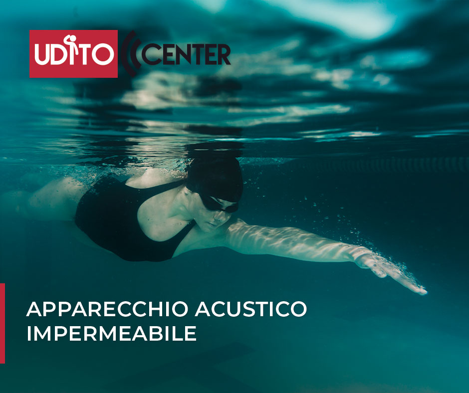 apparecchio acustico impermeabile ideale per sportivi e per nuotare